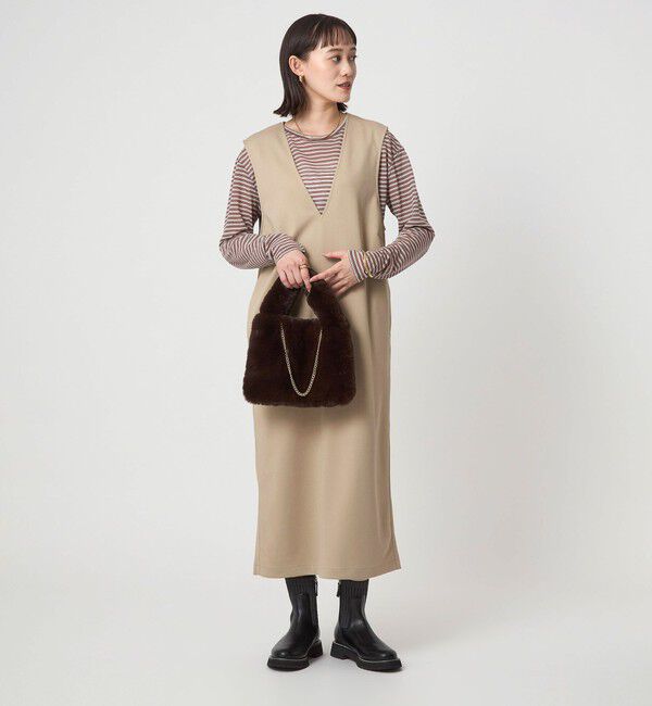 UNITED ARROWS green label relaxing「ディープ Vネック ジャンパースカート」|ジャンパースカート|