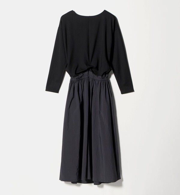 UNITED ARROWS green label relaxing「カット コンビ タフタ フレア ワンピース」|ワンピース|