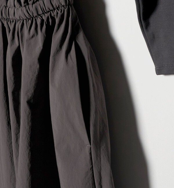 UNITED ARROWS green label relaxing「カット コンビ タフタ フレア ワンピース」|ワンピース|