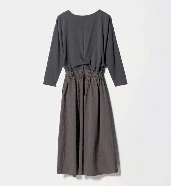 UNITED ARROWS green label relaxing「カット コンビ タフタ フレア ワンピース」|ワンピース|