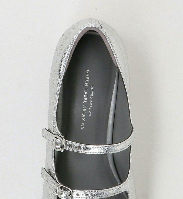 UNITED ARROWS green label relaxing「スクエア ダブルストラップ フラットシューズ」|ローファー|