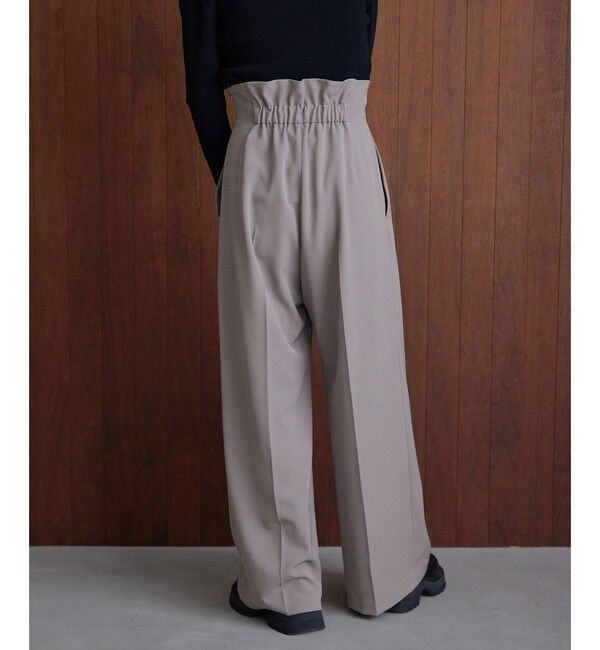 EMMEL REFINES「＜EMMEL REFINES＞EM ハイウエスト ワイドパンツ」|チノ|