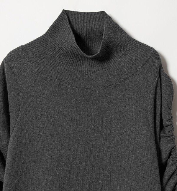 EMMEL REFINES「＜EMMEL REFINES＞EM ギャザーパフスリーブ タートルニット ワンピース」|ワンピース|