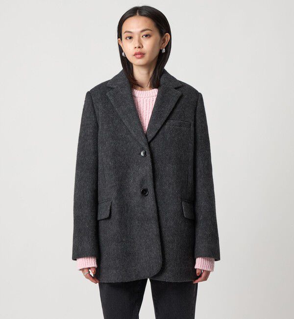 EMMEL REFINES「＜EMMEL REFINES＞EM シャギー ボンディング ジャケット」|テーラードジャケット|