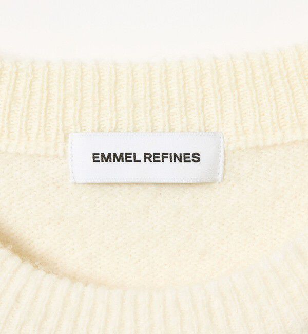 EMMEL REFINES「＜EMMEL REFINES＞EM HW フラッフィー ビジュー ニット プルオーバー」|ニット・セーター|