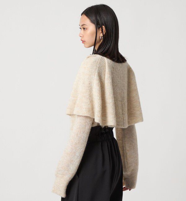 EMMEL REFINES「＜EMMEL REFINES＞EM ケープエリ ニット プルオーバー」|ニット・セーター|