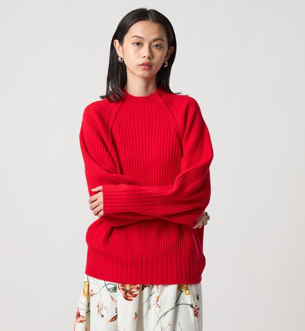 EMMEL REFINES「＜EMMEL REFINES＞EM リブ ボトルネック ニットプルオーバー」|ニット・セーター|