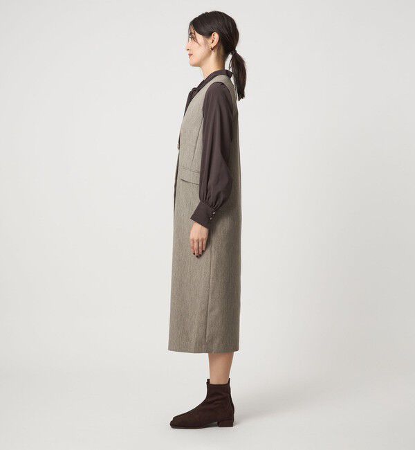 UNITED ARROWS green label relaxing「［size SHORTあり］ウールライク ジャンパースカート」|ジャンパースカート|