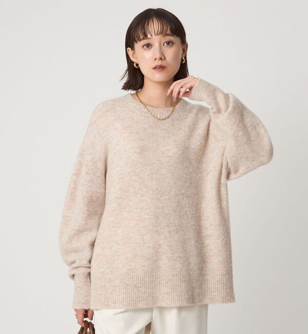 UNITED ARROWS green label relaxing「アルパカブレンド クルーネック プルオーバー ニット」|ニット・セーター|