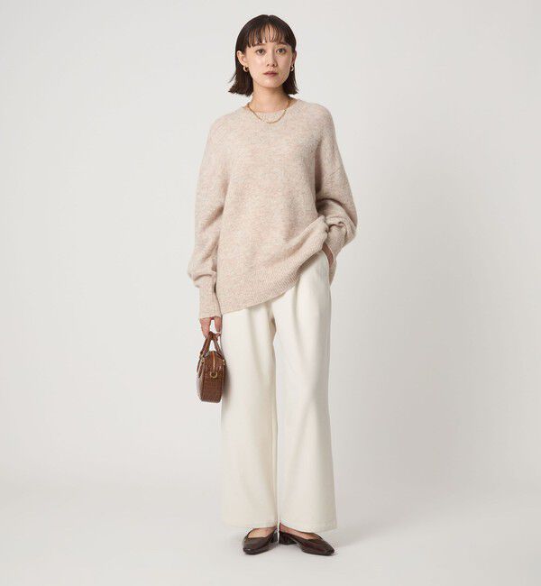 UNITED ARROWS green label relaxing「アルパカブレンド クルーネック プルオーバー ニット」|ニット・セーター|