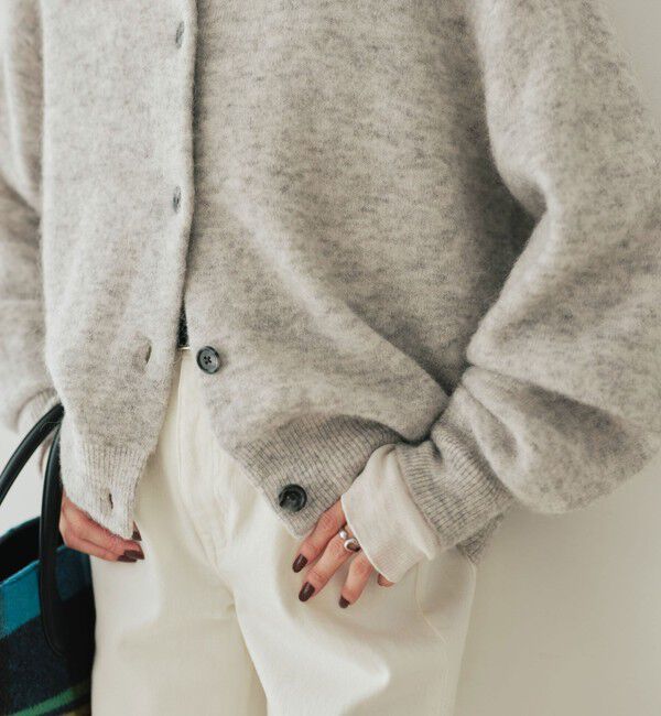 UNITED ARROWS green label relaxing「アルパカブレンド クルーネック カーディガン」|カーディガン|