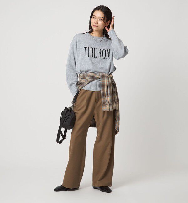 UNITED ARROWS green label relaxing「ロゴ ニット プルオーバー ウォッシャブル」|ニット・セーター|