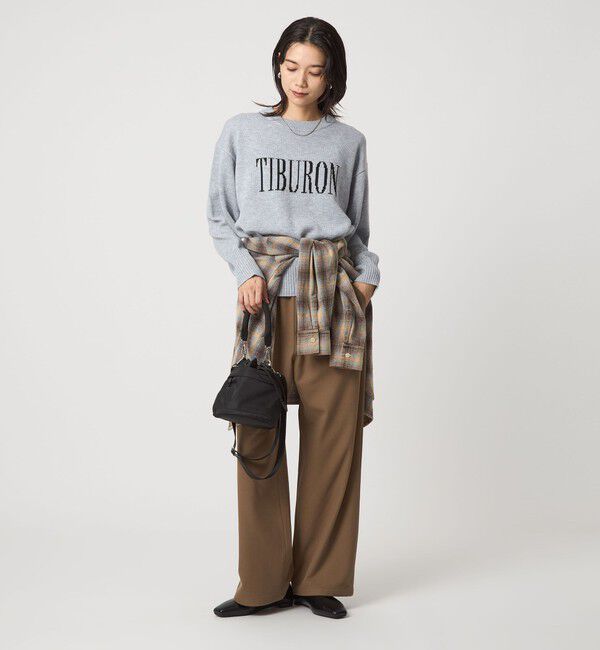 UNITED ARROWS green label relaxing「ロゴ ニット プルオーバー ウォッシャブル」|ニット・セーター|