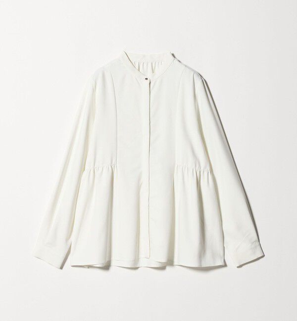 UNITED ARROWS green label relaxing「スタンドカラー ペプラム ブラウス」|シャツ・ブラウス|