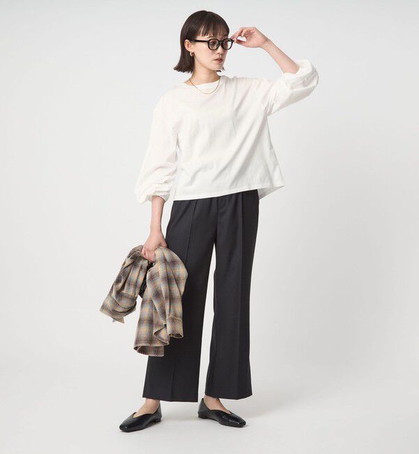 UNITED ARROWS green label relaxing「パフギャザー ロングスリーブ プルオーバー カットソー」|Tシャツ・カットソー|