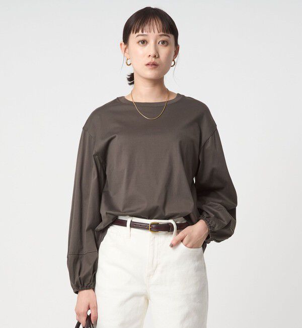 UNITED ARROWS green label relaxing「パフギャザー ロングスリーブ プルオーバー カットソー」|Tシャツ・カットソー|MOCA