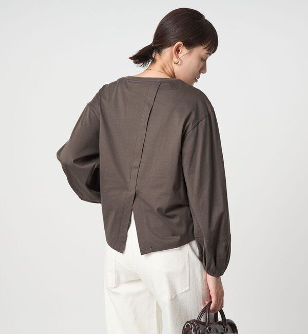 UNITED ARROWS green label relaxing「パフギャザー ロングスリーブ プルオーバー カットソー」|Tシャツ・カットソー|