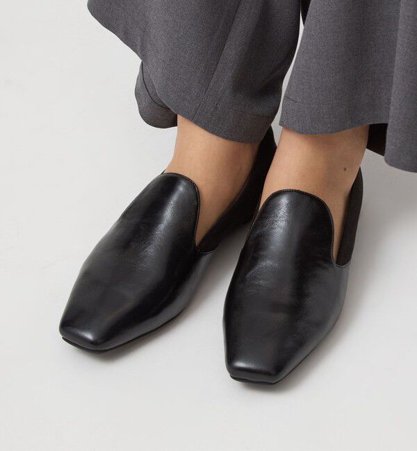 UNITED ARROWS green label relaxing「スクエアオペラ フラットシューズ 撥水」|ローファー|