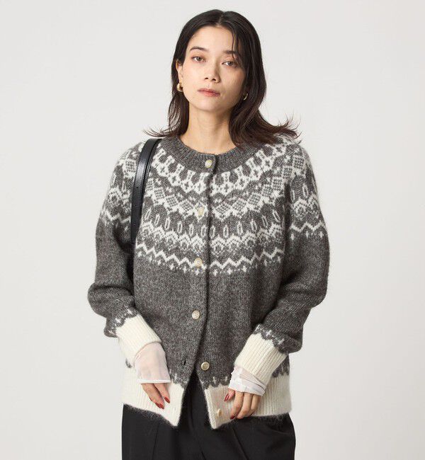 UNITED ARROWS green label relaxing「ノルディック ジャガード カーディガン」|カーディガン|