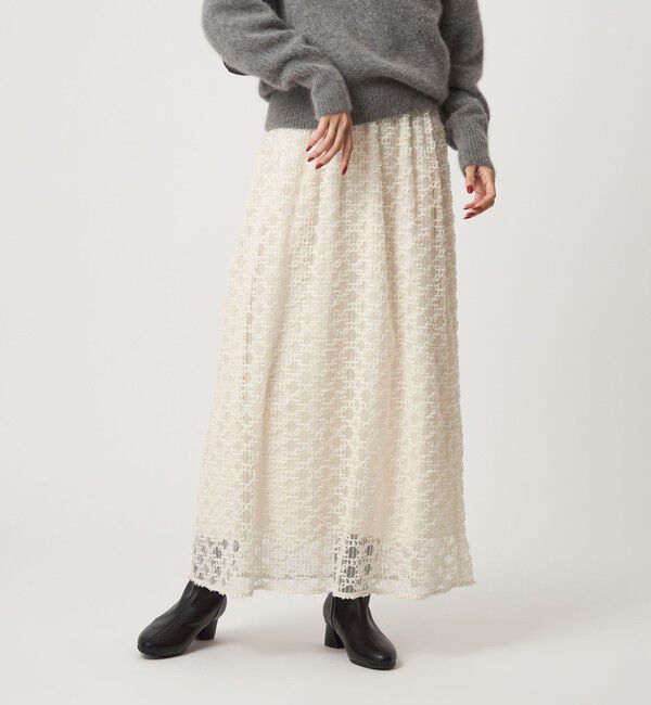 UNITED ARROWS green label relaxing「シアー シシュウ フレア スカート」|フレア|