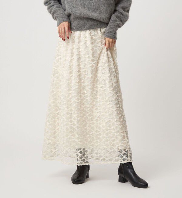 UNITED ARROWS green label relaxing「シアー シシュウ フレア スカート」|フレア|