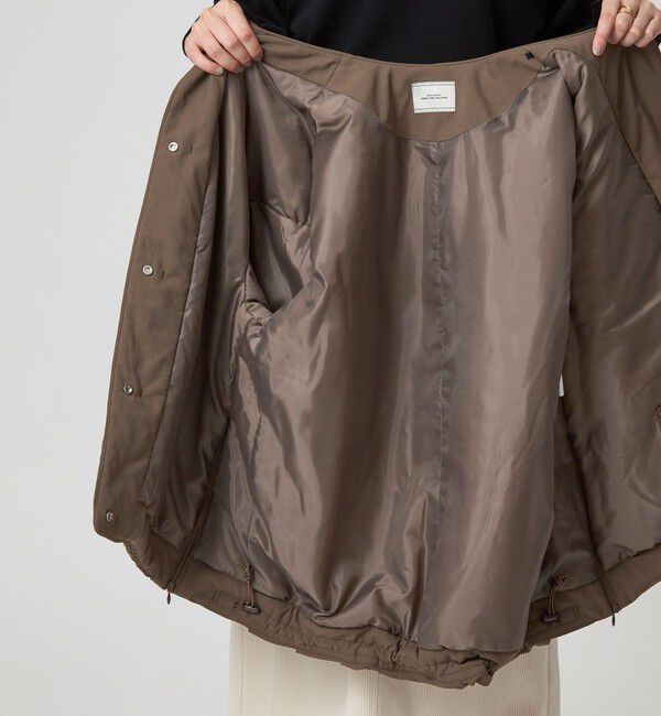 UNITED ARROWS green label relaxing「［size SHORTあり］パフィー ノーカラー ブルゾン 撥水 保温性 ウォッシャブル」|ブルゾン・スタジャン|