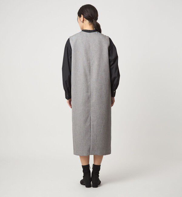 UNITED ARROWS green label relaxing「［size SHORTあり］キーネック ジャンパースカート」|ジャンパースカート|