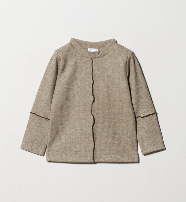 UNITED ARROWS green label relaxing「配色メロー起毛 テレコトップス / キッズ  100cm-160cm」|Tシャツ・カットソー|