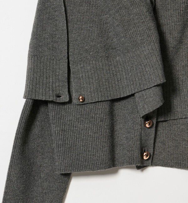 EMMEL REFINES「＜EMMEL REFINES＞EM HW ケープボタン 3WAY ニット」|ニット・セーター|