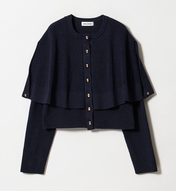 EMMEL REFINES「＜EMMEL REFINES＞EM HW ケープボタン 3WAY ニット」|ニット・セーター|