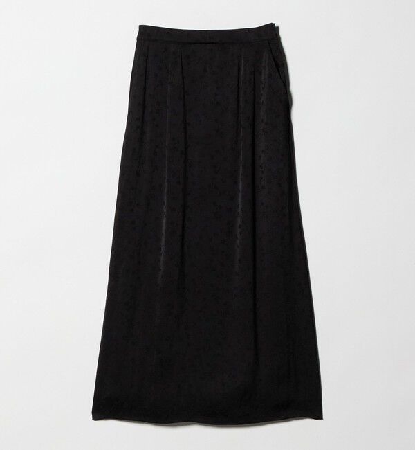 UNITED ARROWS green label relaxing「ジャガード サテン ナロー スカート」|フレア|