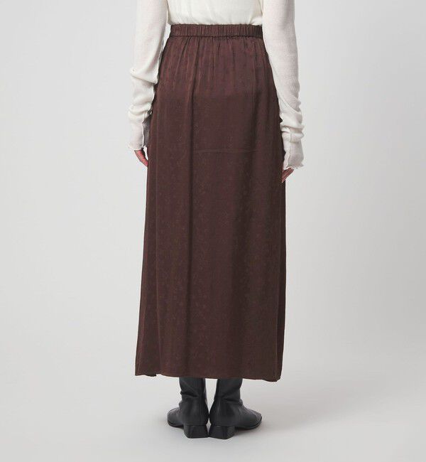 UNITED ARROWS green label relaxing「ジャガード サテン ナロー スカート」|フレア|