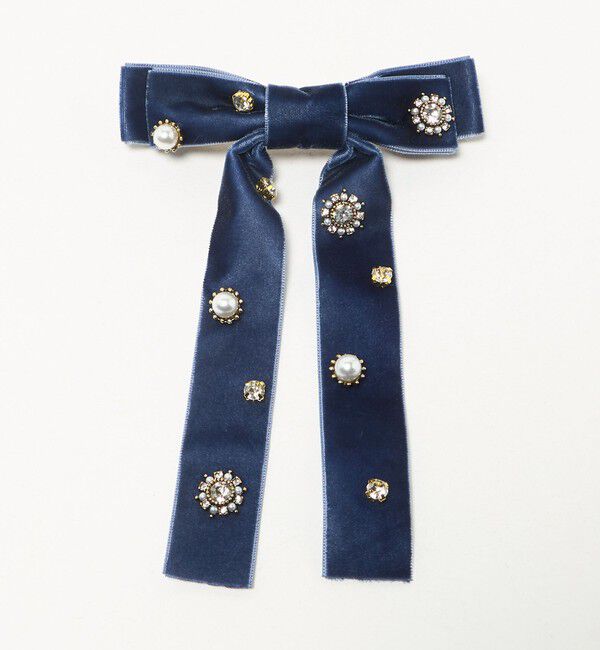 UNITED ARROWS green label relaxing「キラキラパーツ リボン バレッタ」|ヘアバンド|