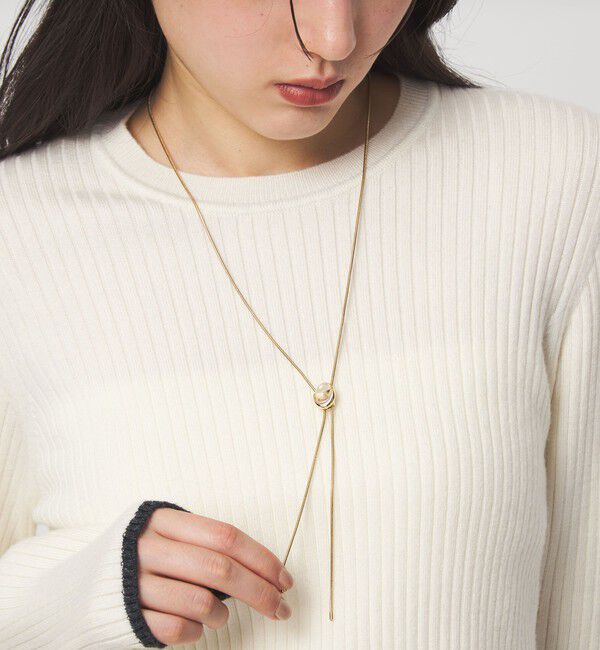 UNITED ARROWS green label relaxing「オーバルカラー スライド Yネックレス」|ネックレス|