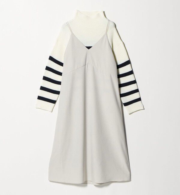 UNITED ARROWS green label relaxing「タートルネック ニット &times; キャミソールワンピース セット」|ワンピース|