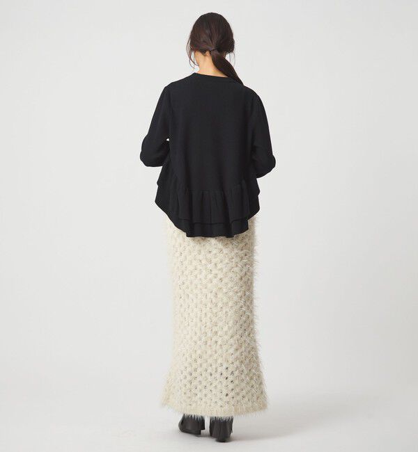 EMMEL REFINES「＜EMMEL REFINES＞EM スソダブルフリル ニットプルオーバー」|ニット・セーター|