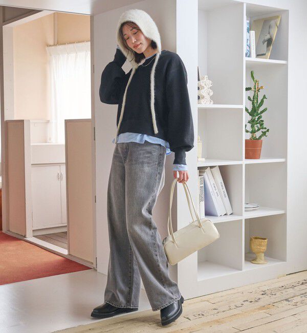 UNITED ARROWS green label relaxing「【WEB限定】＜at ease＞フクレ ジャカード プルオーバー カットソー」|Tシャツ・カットソー|