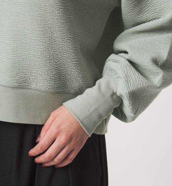 UNITED ARROWS green label relaxing「【WEB限定】＜at ease＞フクレ ジャカード プルオーバー カットソー」|Tシャツ・カットソー|