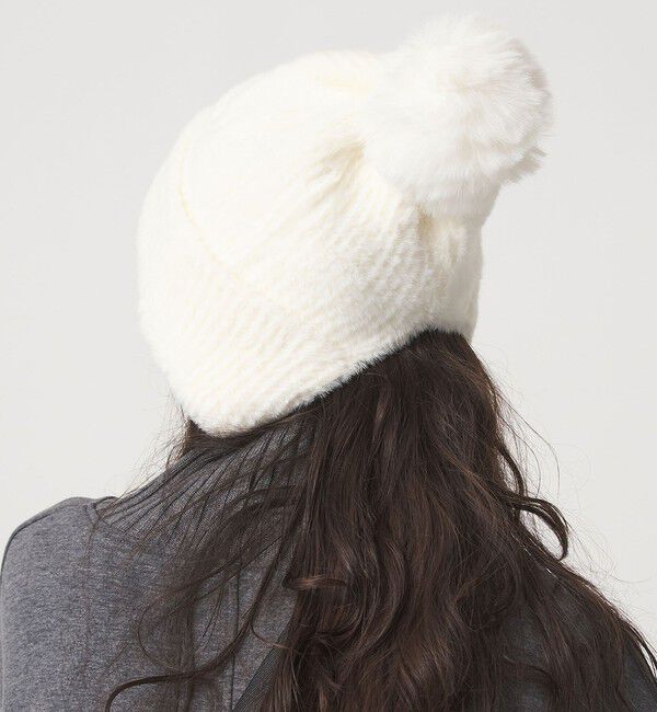 UNITED ARROWS green label relaxing「ニットシャギー ポンポンキャップ / ニットキャップ」|ニット帽|