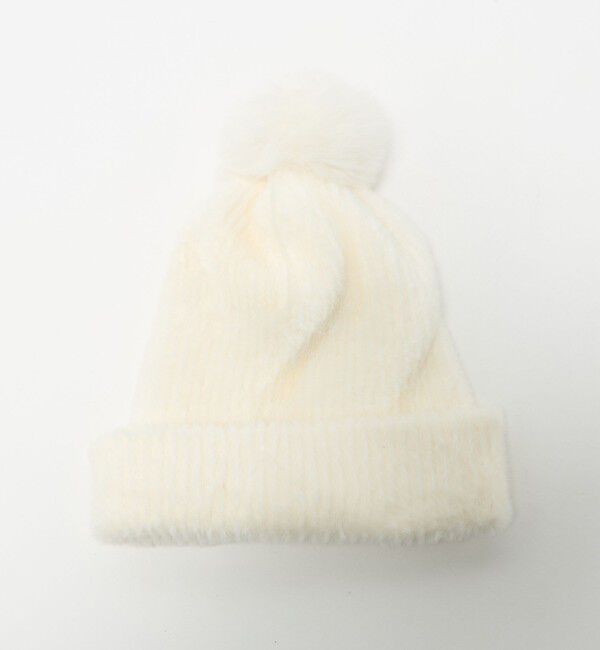 UNITED ARROWS green label relaxing「ニットシャギー ポンポンキャップ / ニットキャップ」|ニット帽|