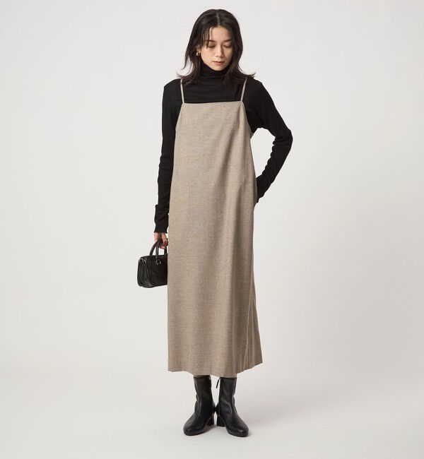 UNITED ARROWS green label relaxing「［size SHORTあり］ライト サキソニー キャミソール ワンピース ウォッシャブル」|ワンピース|