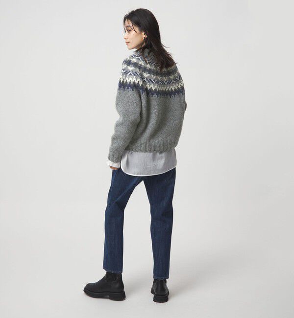 UNITED ARROWS green label relaxing「【別注】＜Harley of Scotland＞ノルディック プルオーバー ニット」|ニット・セーター|