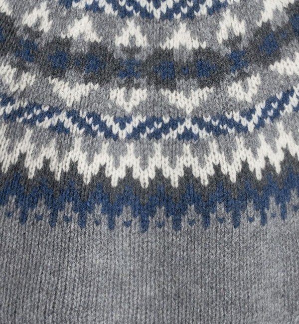UNITED ARROWS green label relaxing「【別注】＜Harley of Scotland＞ノルディック プルオーバー ニット」|ニット・セーター|