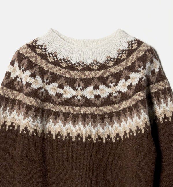 UNITED ARROWS green label relaxing「【別注】＜Harley of Scotland＞ノルディック プルオーバー ニット」|ニット・セーター|
