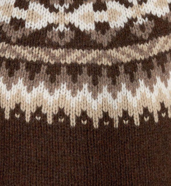 UNITED ARROWS green label relaxing「【別注】＜Harley of Scotland＞ノルディック プルオーバー ニット」|ニット・セーター|