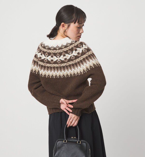 UNITED ARROWS green label relaxing「【別注】＜Harley of Scotland＞ノルディック プルオーバー ニット」|ニット・セーター|