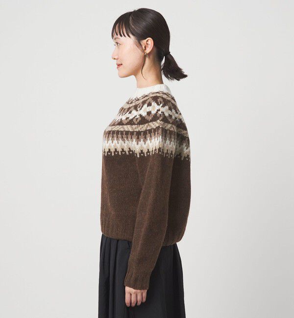 UNITED ARROWS green label relaxing「【別注】＜Harley of Scotland＞ノルディック プルオーバー ニット」|ニット・セーター|