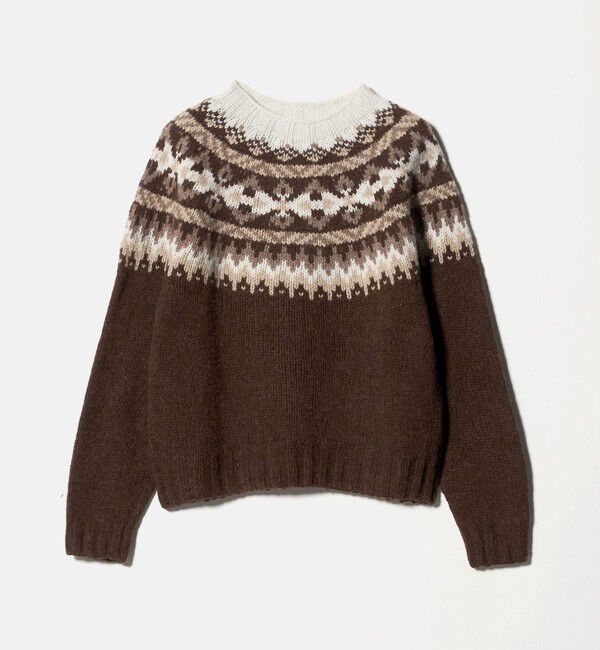 UNITED ARROWS green label relaxing「【別注】＜Harley of Scotland＞ノルディック プルオーバー ニット」|ニット・セーター|