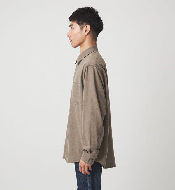 UNITED ARROWS green label relaxing「TRフラノ ジャストルーズ レギュラーカラー シャツ -ストレッチ-」|シャツ・ブラウス|