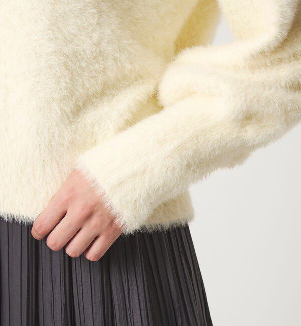 UNITED ARROWS green label relaxing「【WEB限定】＜at ease＞フェザーヤーン プルオーバー ニット」|ニット・セーター|